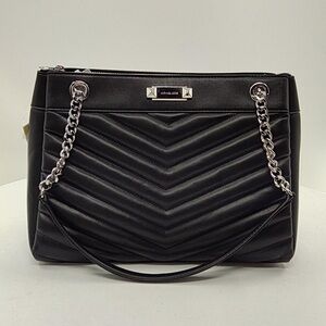 Michael Kors Black Chevron Shoulder Bag